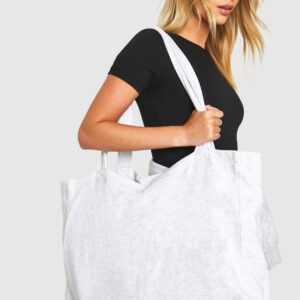 Womens Oversized Shopper Tote Bag - Grey - One Size, Grey