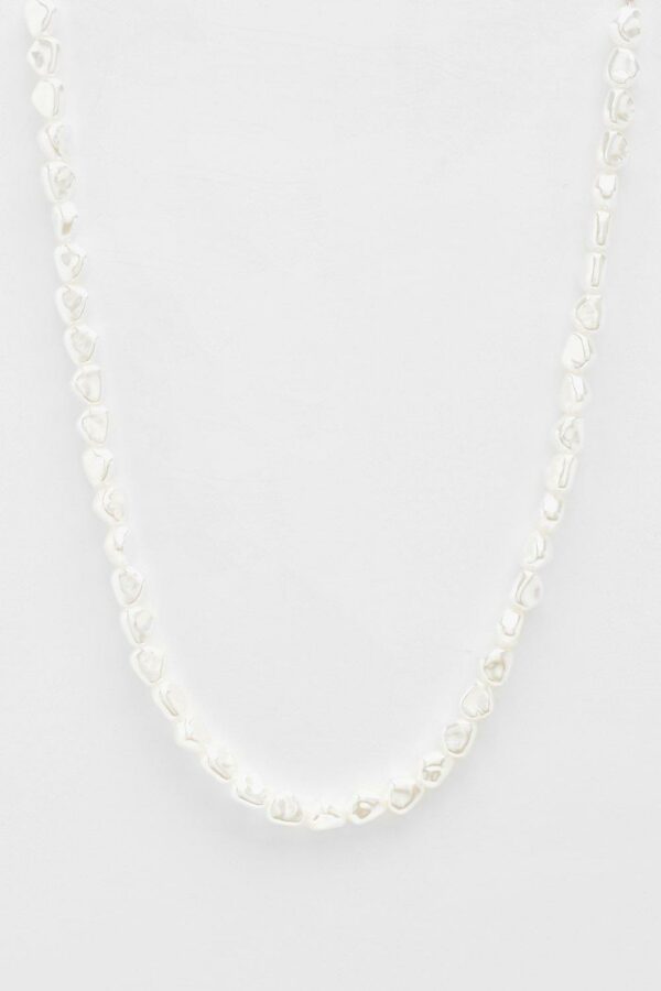 Womens Pearl Allway Necklace - White - One Size, White