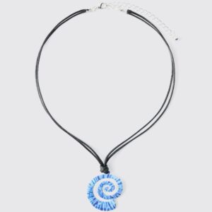 Womens Pendant Rope Necklace - Blue - One Size, Blue