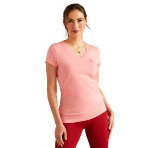 Women's Petal Font T-Shirt in Flamingo Plume, Size X-Small, by Ariat