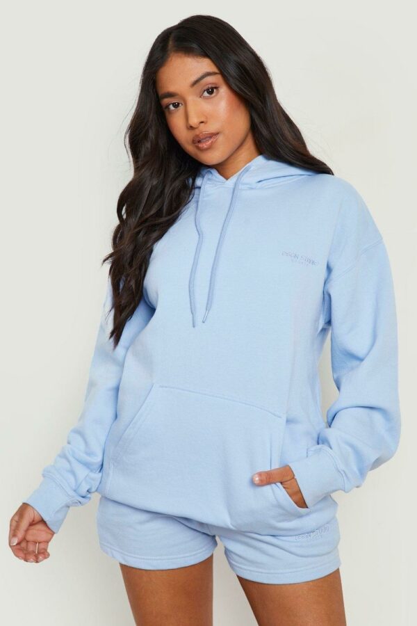 Womens Petite Dsgn Studio Hoody Short Tracksuit - Blue - L, Blue