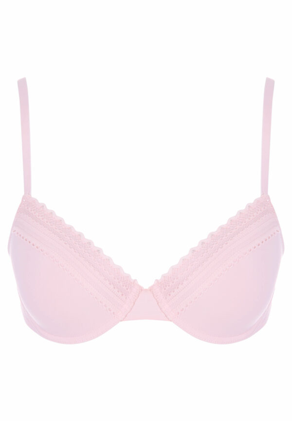 Womens Pink Lace T-Shirt Bra