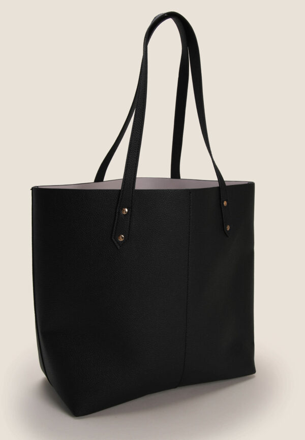 Womens Plain Black Essential Tote Bag