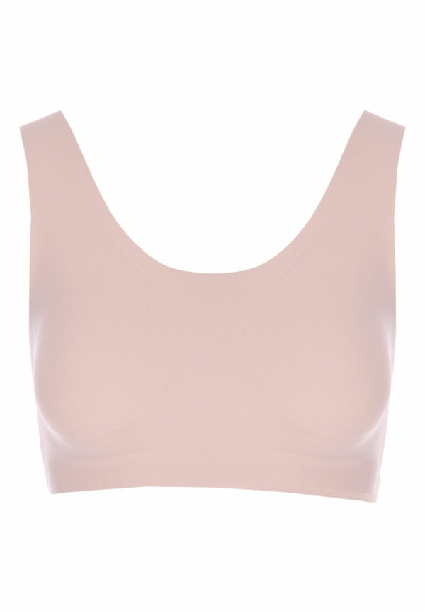 Womens Plain Neutral Wide Strap Bonded Crop Top