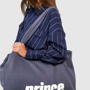 Womens Prince Oversized Tote Shopper Bag - Navy - One Size, Navy