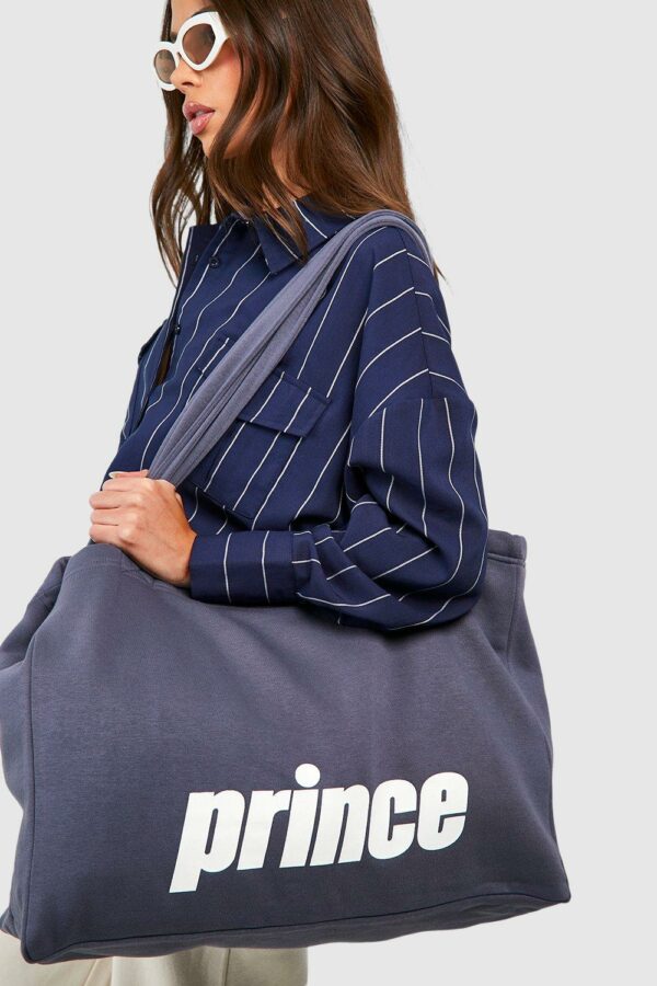 Womens Prince Oversized Tote Shopper Bag - Navy - One Size, Navy