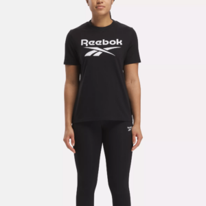 Women's Reebok Identity Big Logo T-Shirt in Black