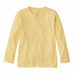 Women's Saturday T-Shirt, Crewneck Three-Quarter-Sleeve Lemon 3X, Cotton L.L.Bean