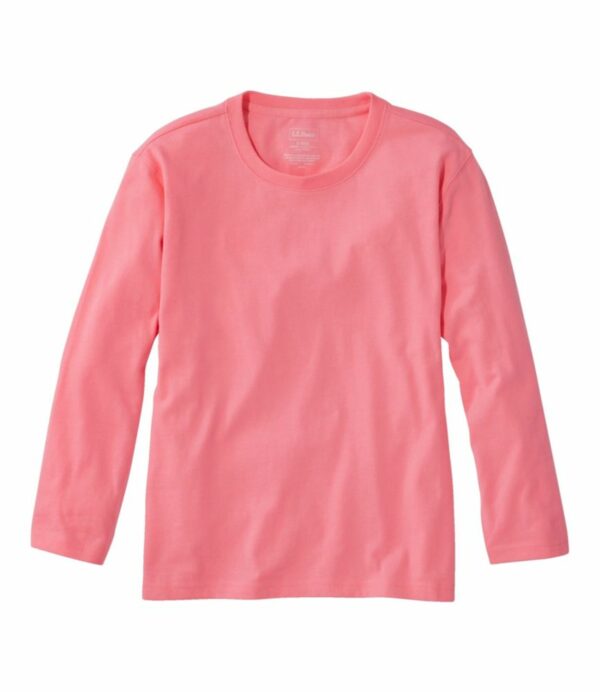 Women's Saturday T-Shirt, Crewneck Three-Quarter-Sleeve Sunrise Pink 1X, Cotton L.L.Bean