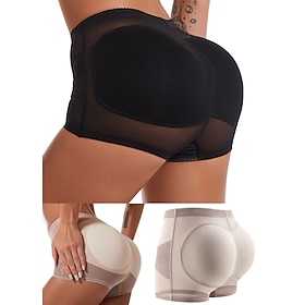 Women's Scrunch Butt Shorts Shapewear Mesh Short Black