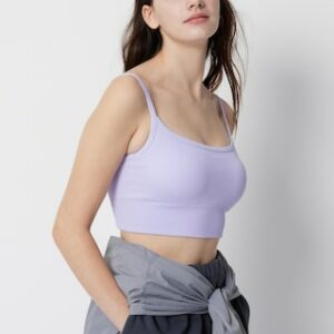 Women's Seamless Half Bra Camisole Light Purple XS UNIQLO US