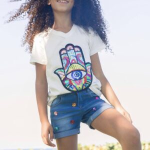 Women's Sequin Hamsa T-Shirt