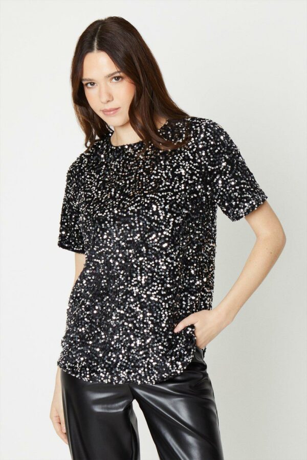 Womens Sequin T-shirt