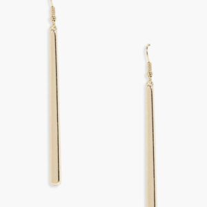 Womens Simple Bar Drop Earrings - Gold - One Size, Gold