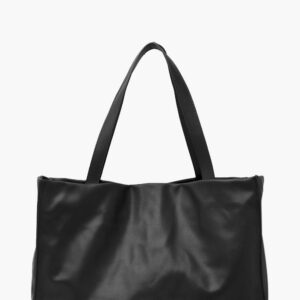 Womens Soft Shopper Tote Bag - Black - One Size, Black