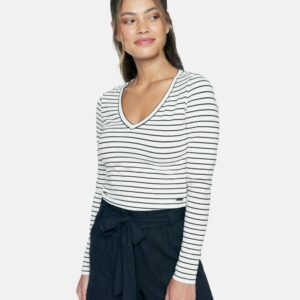 Women's Sophie Fitted T-Shirt in Feeder Stripe, Size XS