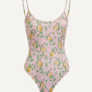 Bohodot Women's X Liberty Fabric Lemon Blossom Basic One-piece Swimsuit XS