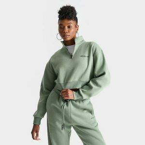 Women's Supply And Demand Astro Crop Quarter-Zip Top