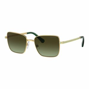 Women's Swarovski SK7015 Polarized Oval Sunglasses, Gold