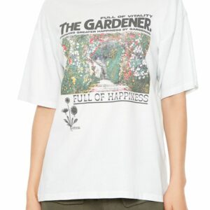 Women's The Gardener Graphic T-Shirt in White Medium