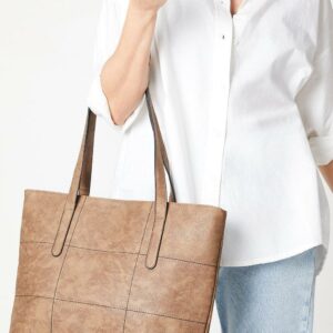 Womens Trish Stitched Tote Bag