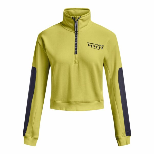 Womens UA Run Trail Crop Half Zip Top