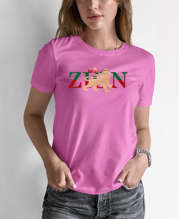 Women's Word Art Zion One Love T-Shirt - Pink