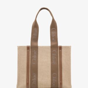 Woody dark brown medium tote bag