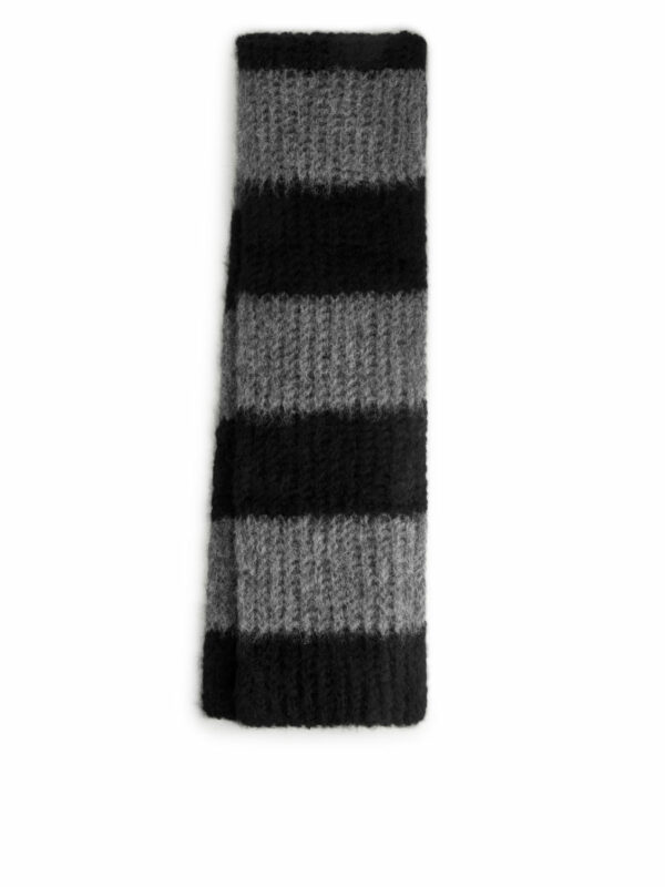 Wool Alpaca Scarf - Grey