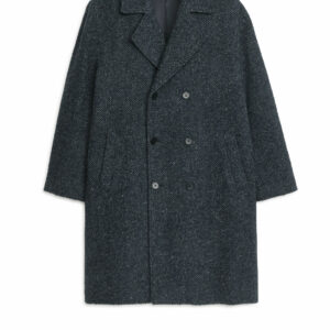 Wool Blend Coat - Blue