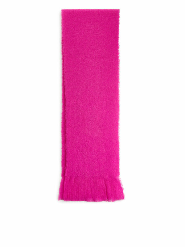 Wool Blend Scarf - Pink