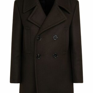 Wool Caban Double Breasted Coat