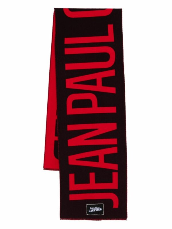 Wool Scarf With "jean Paul Gaultier" Logo