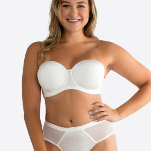 Parfait Elise Strapless Bra Pearl White