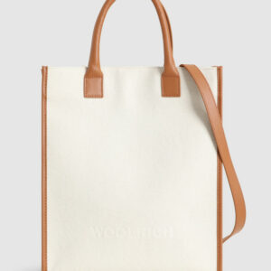 Woolrich Woman Canvas Tote Bag White Size ONE