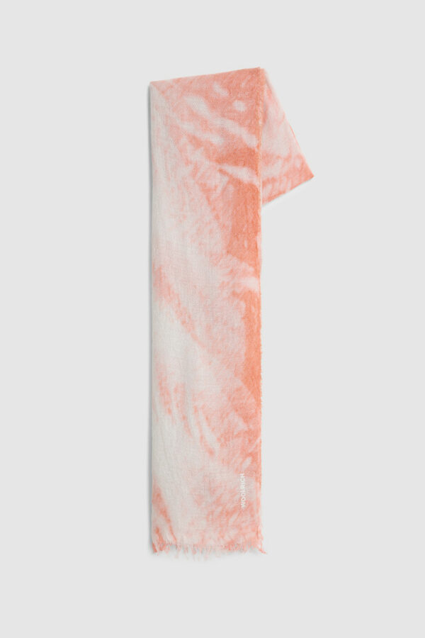 Woolrich Woman Luxe Scarf in Garment-Dyed Cotton Pink Size ONE