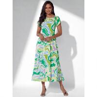 World of Swirls Maxi Dress