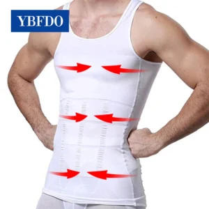 YBFDO Men's Slimming Shaper Posture Vest Male Belly Abdomen For Corrector Compression Body Building Fat Burn Chest Tummy Corset