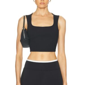 YEAR OF OURS Ribbed Diana Sports Bra in Black