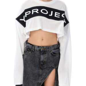 Y/Project Logo Band Crop Top