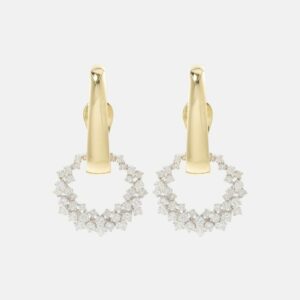 Yeprem Golden Strada 18kt gold drop earrings with diamonds