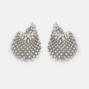 Yeprem Y-Couture 18kt white gold earrings with diamonds