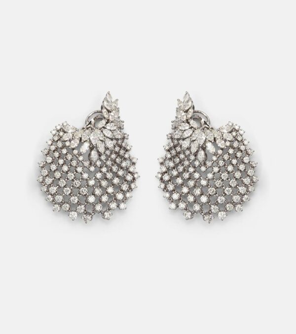 Yeprem Y-Couture 18kt white gold earrings with diamonds