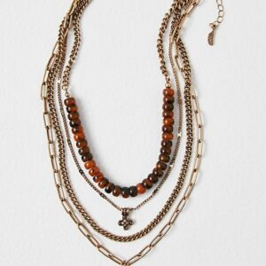 Yosemite Layered Necklace at Free People in Coco