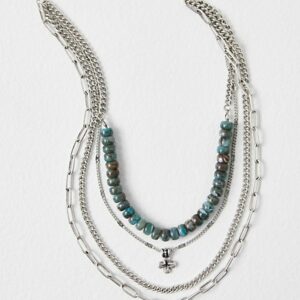 Yosemite Layered Necklace at Free People in Turquoise