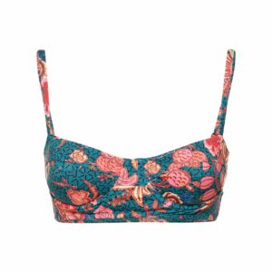 Zahara Printed Stretch Tech Bikini Top