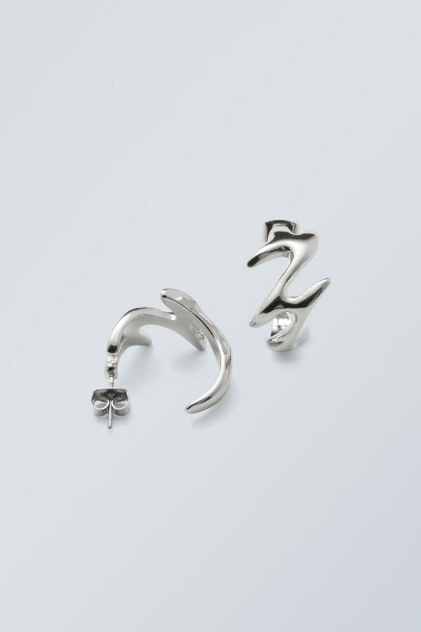 Zig-Zag Hoop Earrings