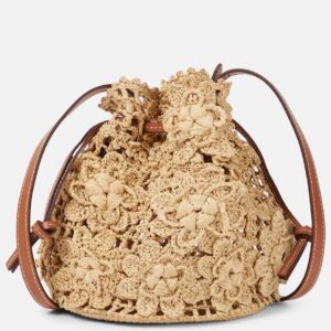 Zimmermann Floral raffia tote bag