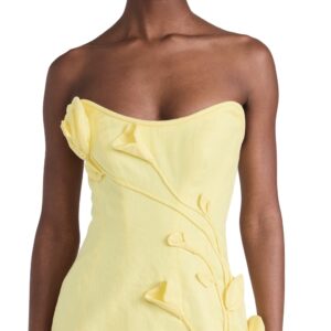 Zimmermann Matchmaker Rose Mini Dress Lemon 3