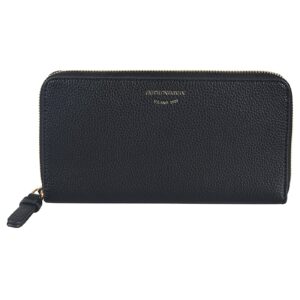 Zip-around Logo Continental Wallet Emporio Armani